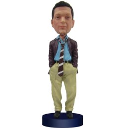 Personalized groomsmen in suit bobble heads