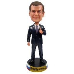 Groomsmen in black suit and tie bobblehead doll